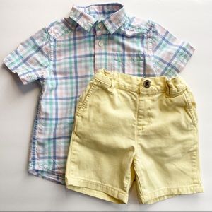Easter Spring Toddler Shirt and Shorts Set